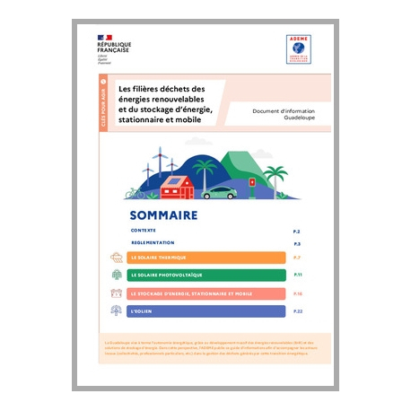 Guide d'information sur les filières déchets liés à la transition énergétique en Guadeloupe