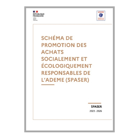 Schéma de Promotion des Achats Socialement et Écologiquement Responsables de l'ADEME (SPASER)