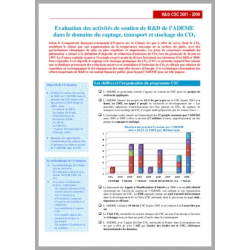 Programme "Captage, transport et stockage du CO2". Rapport d'évaluation des actions de soutien de R&D de l'ADEME dans le domaine du CSC. Période 2001-2009