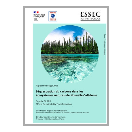 Séquestration du carbone dans les écosystèmes naturels de Nouvelle-Calédonie - Rapport de stage 2023