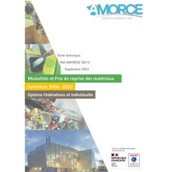 Modalités et prix de reprise des matériaux (synthèse 2006-2022) (DE13)