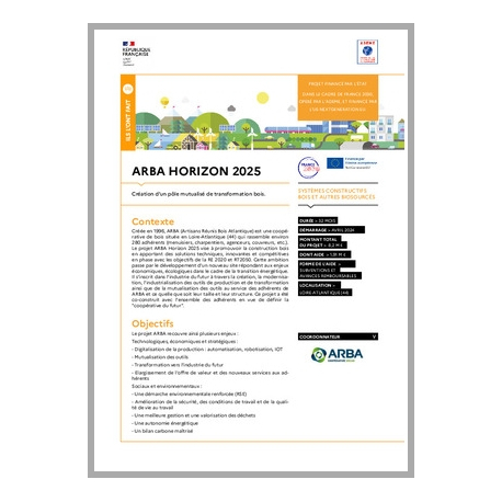 ARBA HORIZON 2025 - Création d'un pôle mutualisé de transformation bois