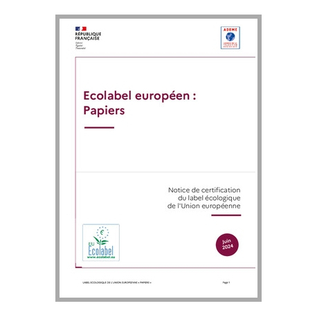 Ecolabel européen - Papeterie