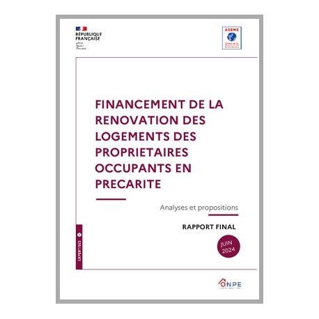 Financement de la rénovation des logements des propriétaires occupants en précarité