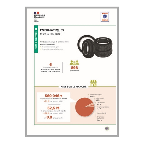 Pneumatiques : données 2022 (infographie)