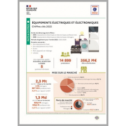 Equipements électriques et électroniques : données 2022 (infographie)