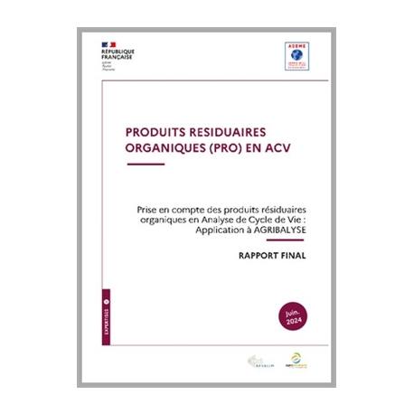 Produits Résiduaires Organiques (PRO) en ACV