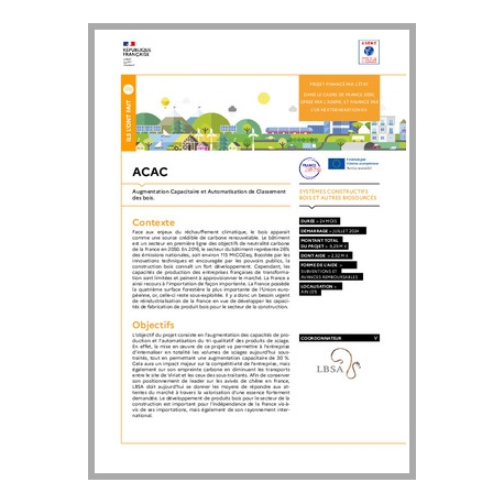 ACAC - Augmentation Capacitaire et Automatisation de Classement des bois