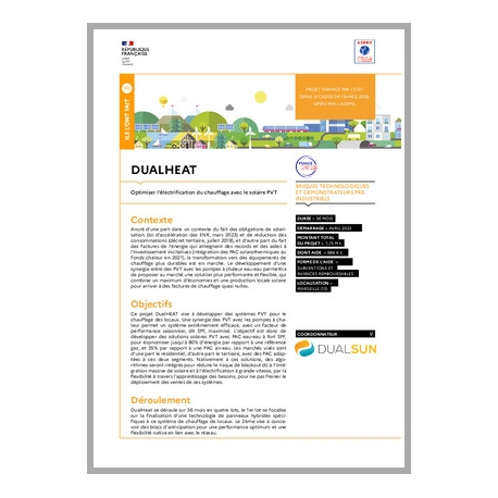 DUALHEAT - Optimiser l'électrification du chauffage avec le solaire PVT