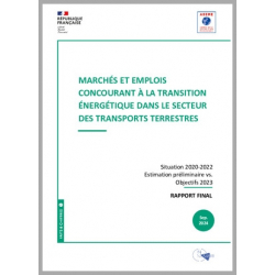 Marchés et emplois concourant à la transition énergétique dans le secteur des transports terrestres - Edition 2024