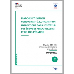 Marchés et emplois concourant à la transition énergétique dans le secteur des énergies renouvelables et de récupération - Edition 2024