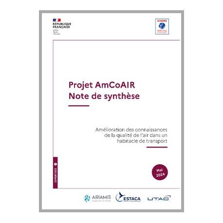 Amélioration des connaissances de la qualité de l'air dans un habitacle automobile - Projet AmCoAIR