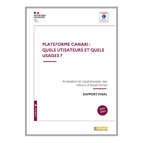 Plateforme CANARI : quels utilisateurs et quels usages ?