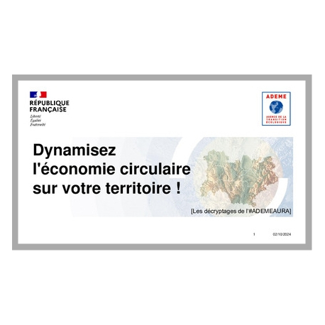 Dynamisez l'économie circulaire sur votre territoire