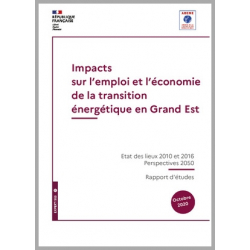 Impacts sur l'emploi et l'économie de la transition énergétique en Grand Est