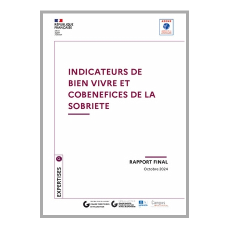 Indicateurs de bien vivre et cobénéfices de la sobriété