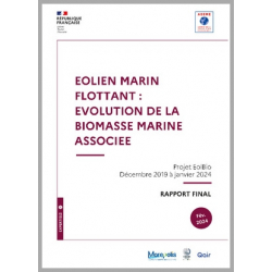 Eolien marin flottant : évolution de la biomasse marine associée