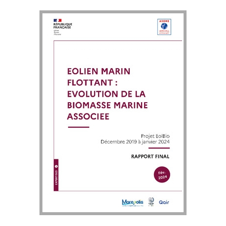 Eolien marin flottant : évolution de la biomasse marine associée