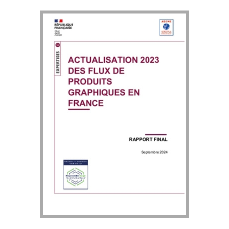 Actualisation 2023 des flux de produits graphiques en France