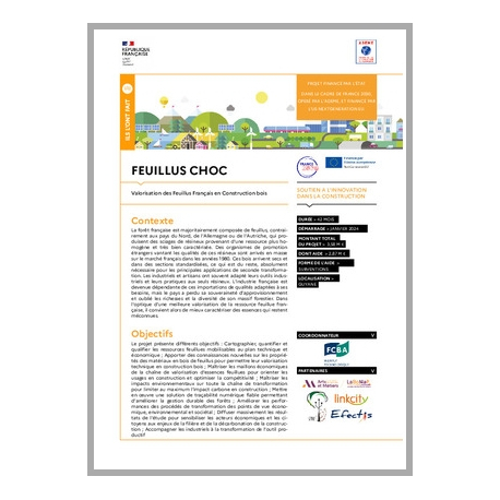 FEUILLUS CHOC - Valorisation des Feuillus Français en Construction bois