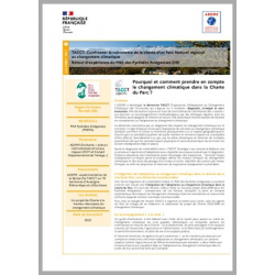 TACCT. Confronter la robustesse de la charte d'un Parc Naturel Régional au changement climatique