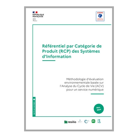 Référentiel par Catégorie de Produit (RCP) des Systèmes d'Information