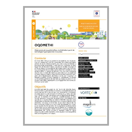 OQOMETHI - Observatoire de la qualité de l'eau multi-échelles à partir de technologies hyper-spectrales innovantes