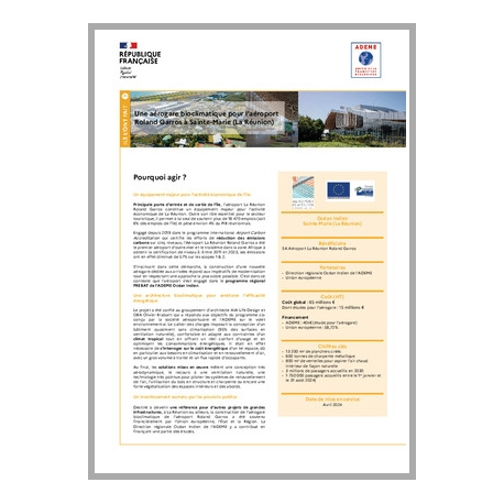 Une aérogare bioclimatique pour l'aéroport Roland Garros à Sainte Marie (La Réunion)
