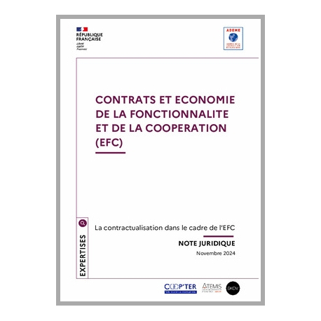 Contrats et Economie de la Fonctionnalité et de la Coopération (EFC)