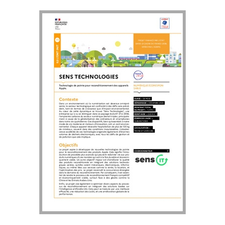 SENS TECHNOLOGIES - Technologie de pointe pour reconditionnement des appareils Apple