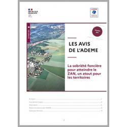 AVIS de l'ADEME : La sobriété foncière pour atteindre le ZAN, un atout pour les territoires