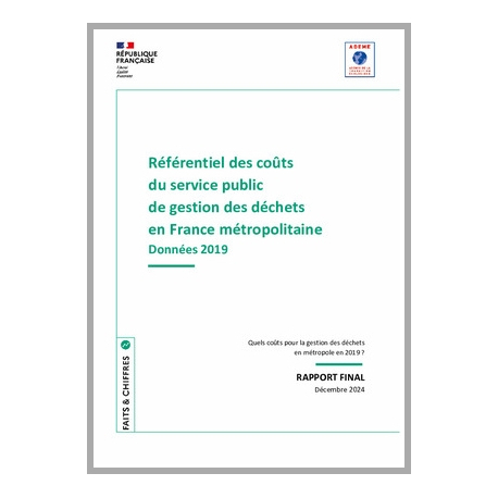 Référentiel des coûts du service public de gestion des déchets en France métropolitaine