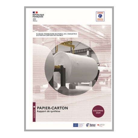 Plan de transition sectoriel de l'industrie du papier-carton en France - rapport de synthèse