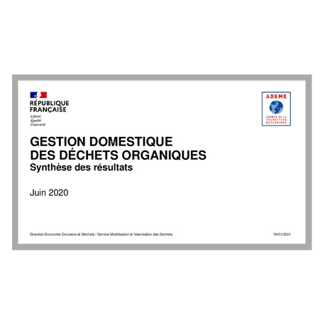 Enquête gestion domestique des déchets organiques