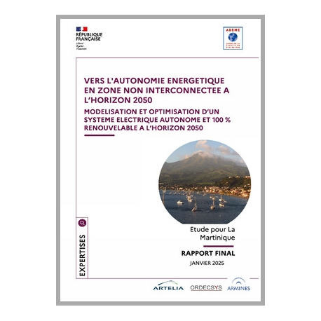 Vers l'autonomie énergétique en zone non interconnectée (ZNI) à la Martinique à l'horizon 2050