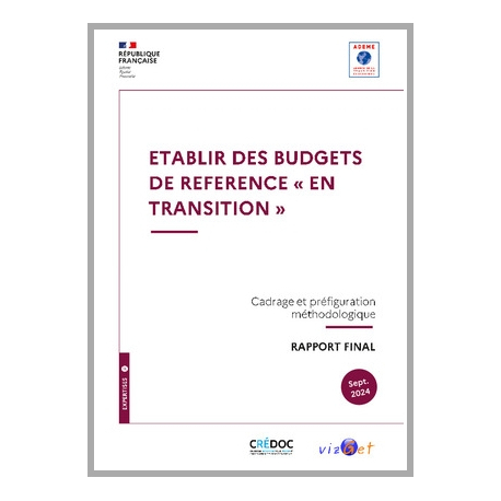 Etablir des budgets de référence en transition : cadrage et préfiguration méthodologique