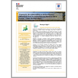 Diagnostic de vulnérabilité au réchauffement climatique d'un territoire rural du Nord Est de la France : Cœur du Pays Haut