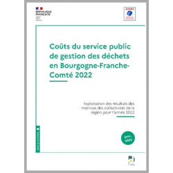 Coûts du service public de gestion des déchets en Bourgogne-Franche-Comté - 2022