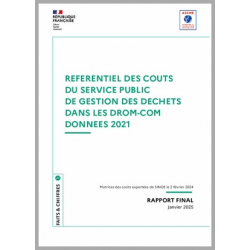 Référentiel des coûts du service public de gestion des déchets dans les DROM-COM, données 2021