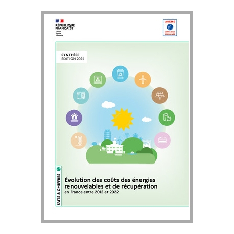 Evolution des coûts des énergies renouvelables et de récupération entre 2012 et 2022 - synthèse