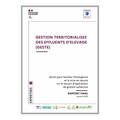 Gestion territorialisée des effluents d'élevage (GESTE)