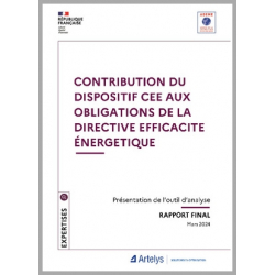 Contribution du dispositif CEE aux obligations de la directive efficacité énergétique.