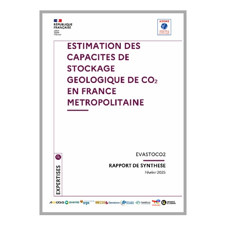 Estimation des capacités de stockage géologique de CO2 en France métropolitaine