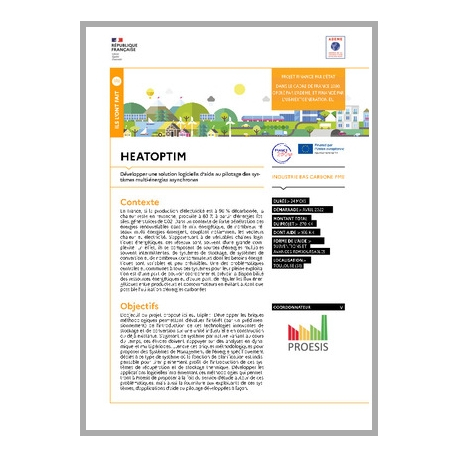 HEATOPTIM - Développer une solution logicielle d'aide au pilotage des systèmes multi-énergies asynchrones