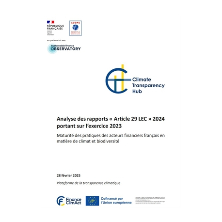 Rapport annuel du Climat Transparency Hub