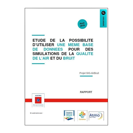 Etudier la possibillité d'utiliser une même base de données pour des simulations de qualité de l'air et de bruit