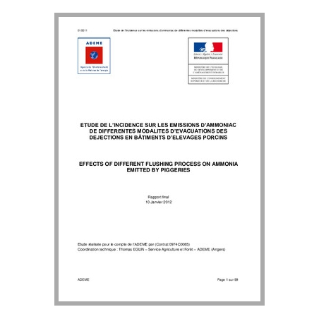 Impact des Modalités d'Évacuation sur les Émissions d'Ammoniac en Élevages Porcins