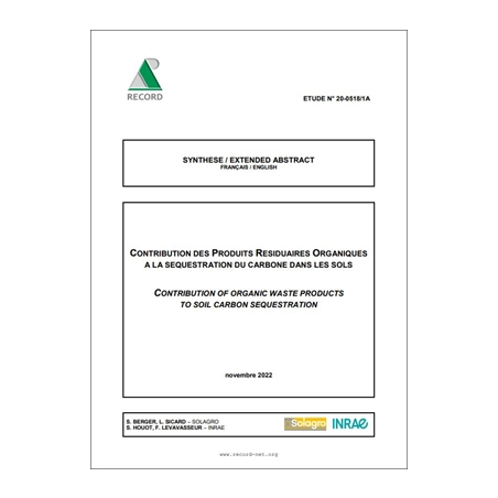 Contribution des Produits Résiduaires Organiques à la séquestration du carbone dans les sols