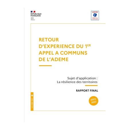 Retour d'expérience du 1er appel à commun de l'ADEME