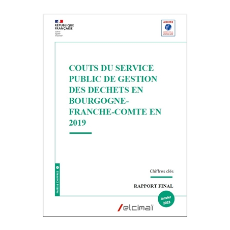 Coût du service public de gestion des déchets en Bourgogne-Franche-Comté en 2019